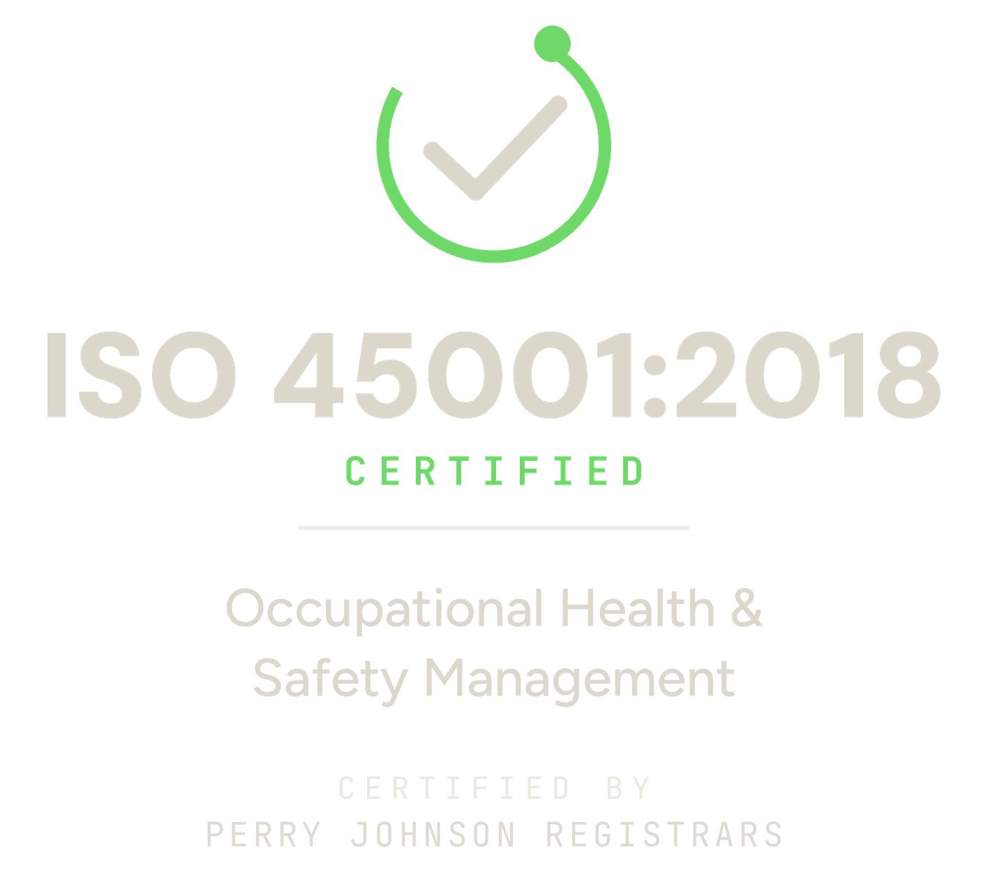 ISO 45001:2018 Certified